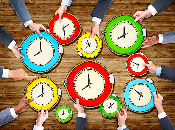 istock Multiethnic Group of Business People with Time Concept 520132815