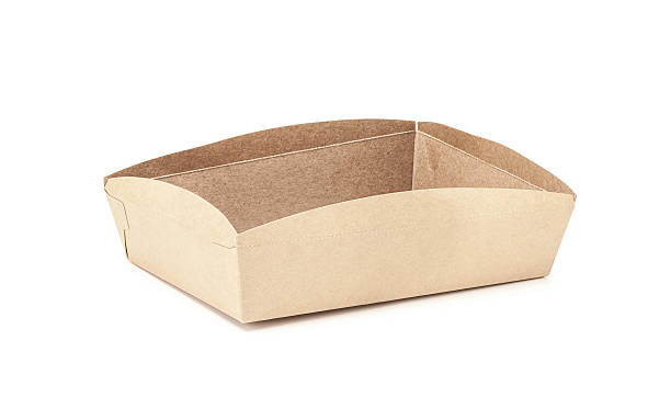 istock kraft paper tray packaging isolated on white background 520133042