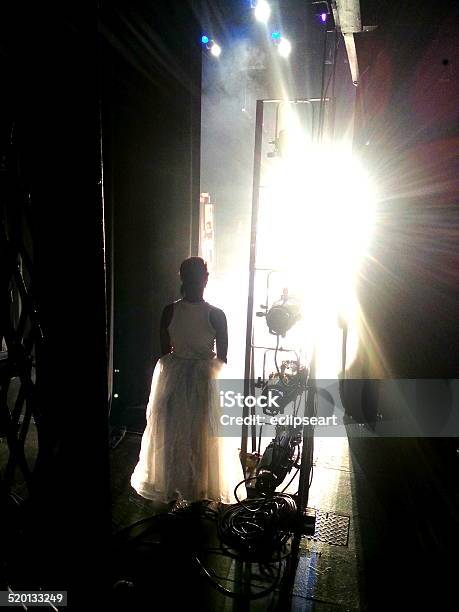 Dancer Waiting In The Wings Stock Photo - Download Image Now - Backstage, Dancing, Stage Theater