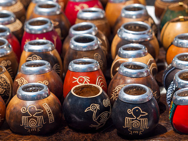 istock Traditional Yerba Mate Gourds from Argentina 520133354