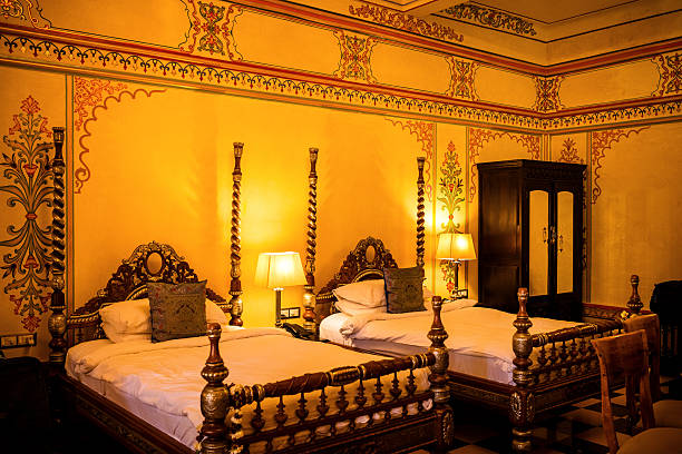 istock Hotel Bedroom in India 520136175