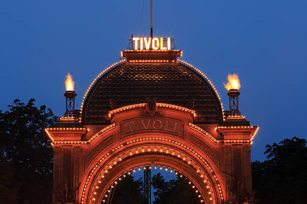 Tivoli Main Entrance stock photo