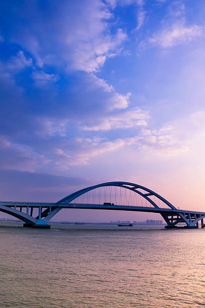 istock Xiamen wuyuan bridge at dawn 520164469