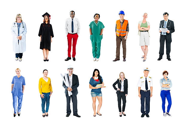 istock Group of Multiethnic Mixed Occupation People 520165343