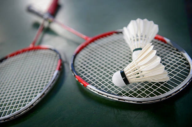 badminton - federball stock-fotos und bilder