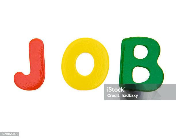 Job Stock Photo - Download Image Now - Alphabet, Characters, Concepts