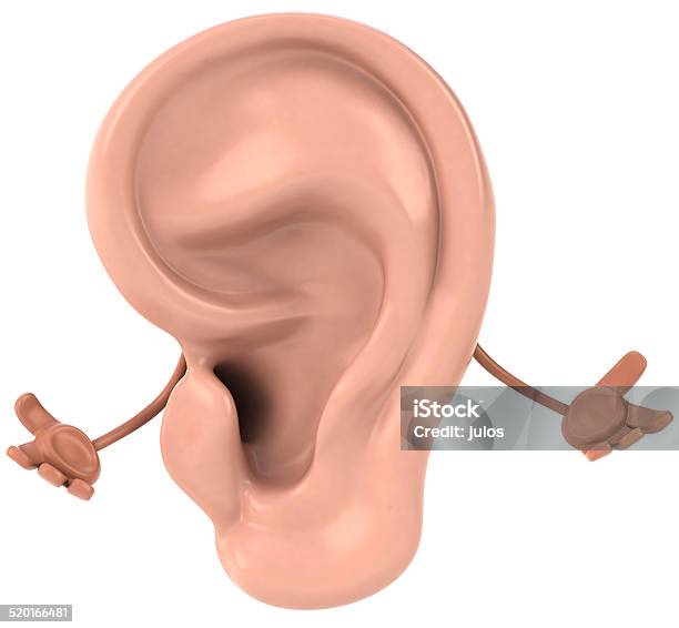 Fun Ear Stock Photo - Download Image Now - Anatomy, Biomedical Illustration, Computer Graphic