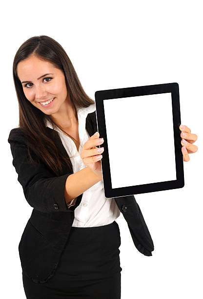 istock Isolated business woman 520166693