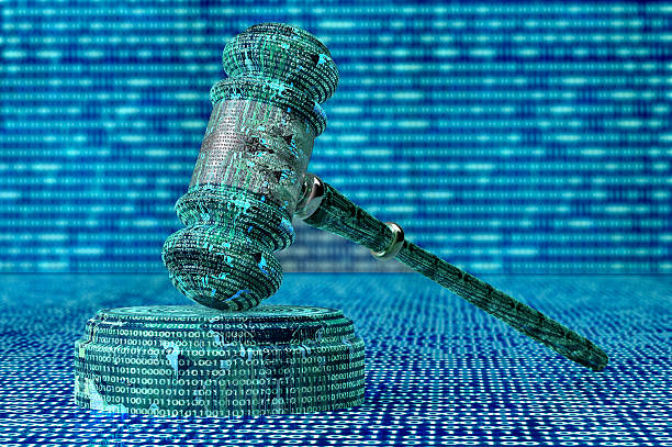 istock legal computer judge concept, cyber gavel,3D illustration 520166874