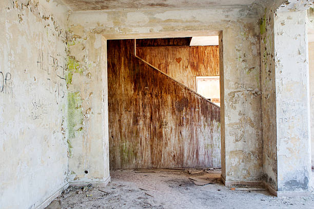 istock Interior of Abandoned Luxury House 520166935