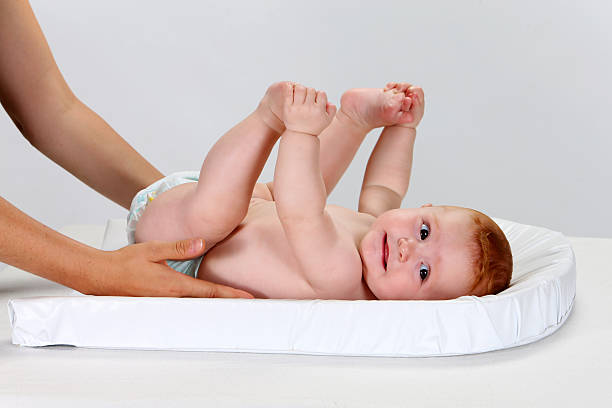 Baby's diaper stock photo