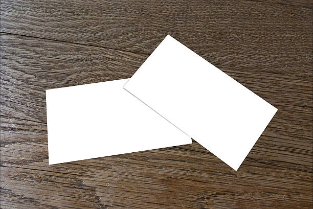 istock Blank Business Card on Wood 520168319