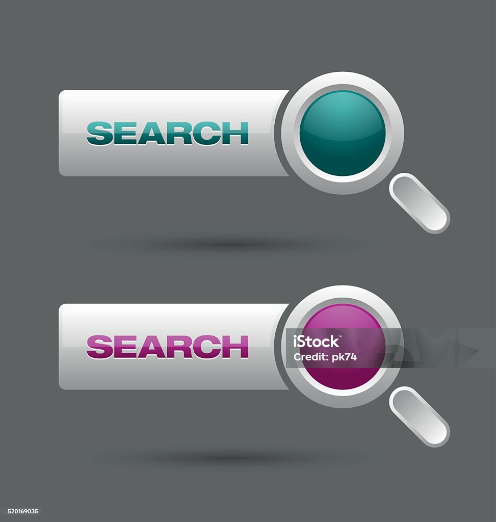 Round. Search Buttons Search Buttons Stock Illustration - Download Image Now - Abstract ...