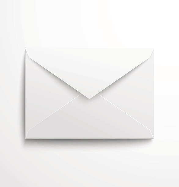 ilustrações de stock, clip art, desenhos animados e ícones de envelope branco em branco com sombra - envelope invitation greeting card blank