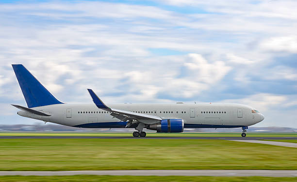 Airplane taking off from the airport
