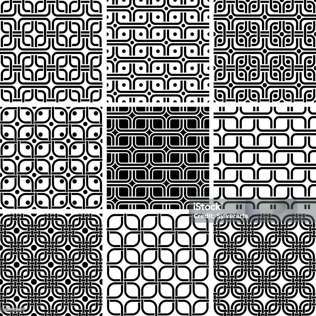 Geometric Patterns Free Style Geometric Style Seamless Patterns Set Stock Illustration - Download ...