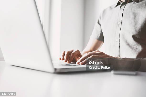 Using Laptop Stock Photo - Download Image Now - Student, Working, Laptop