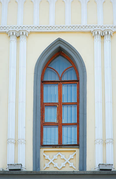istock Ornamented window lancet arch of a cathedral in gothic style 520170828