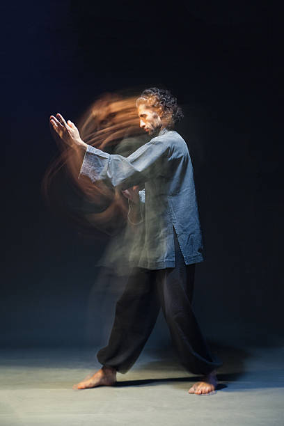 istock Man in kimono excercising Martial Arts 520177140
