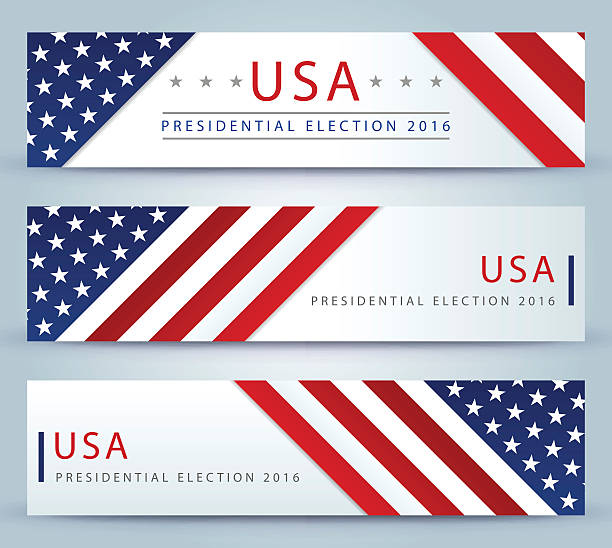 ilustrações, clipart, desenhos animados e ícones de eua eleição presidencial fundo com bandeira - american flag patriotism flag usa