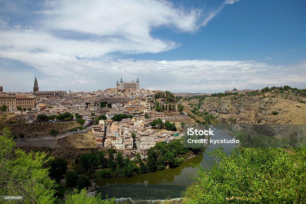 Toledo Spain the imperial city Toledo city, capital of Castile La Mancha with it's famous Alcazar and Gothic Cathedral Alcazar Stock Photo