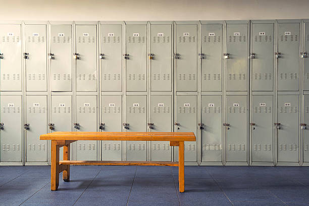 Locker Room Empty locker room.. locker room stock pictures, royalty-free photos & images