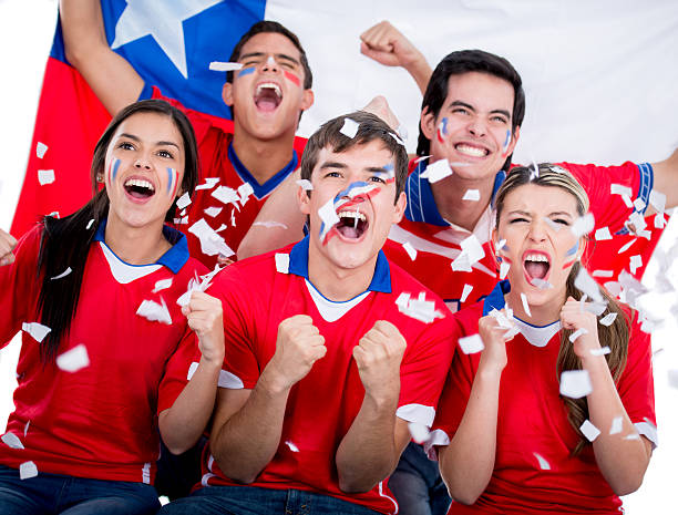 istock Football fans supporting Chile 520191739