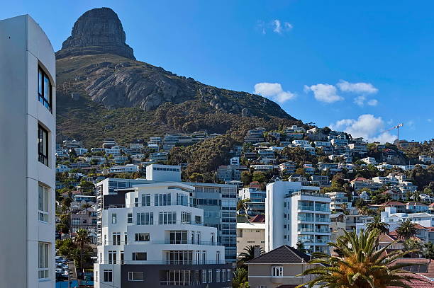 istock Morning view to Lion head hill. Cape Town 520193043