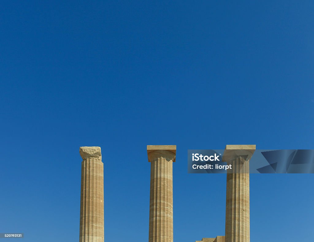 Ancient greek pillar Ancient Stock Photo