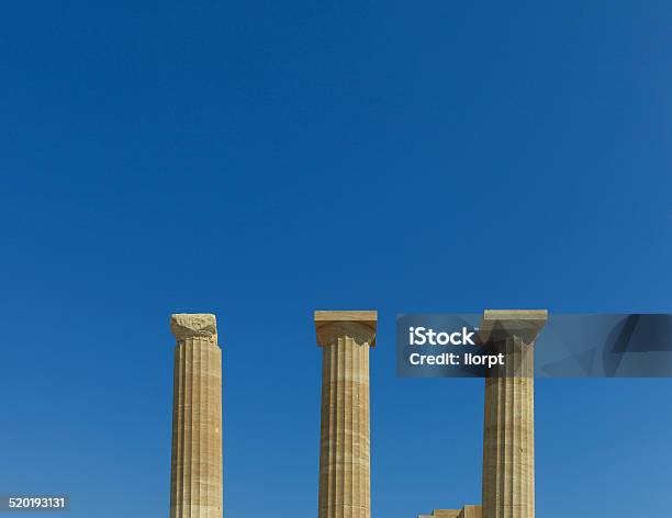 Ancient Greek Pillar Stock Photo - Download Image Now - Ancient, Architectural Column, Architecture