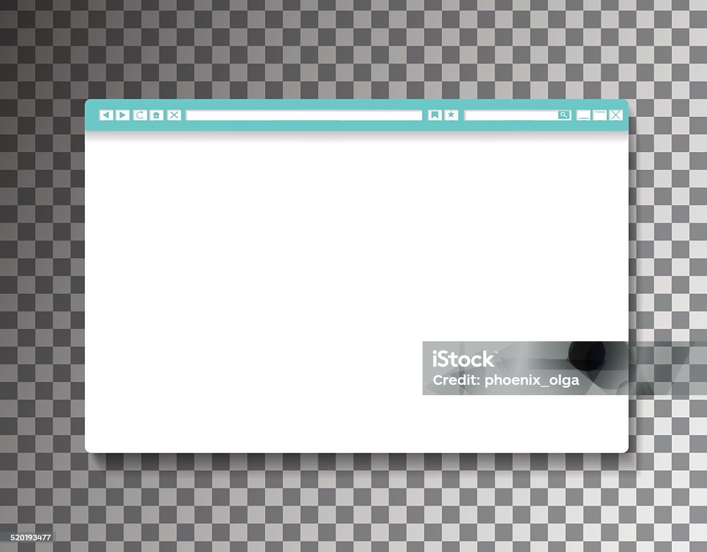 Simple Browser Window On Transparent Background Vector 10 Eps Stock ...