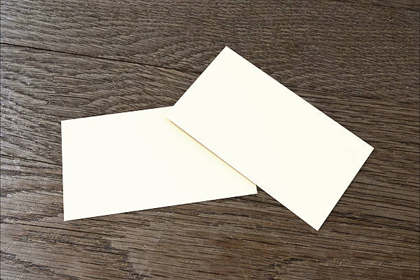 istock Blank Business Card on Wood 520195071
