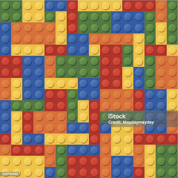 Block Building Patternns Seamless Building Bricks Pattern Stock Illustration - Download Image ...