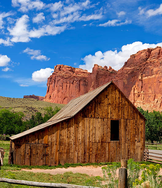 Gifford Barn Capitol Reef National Park stock photo