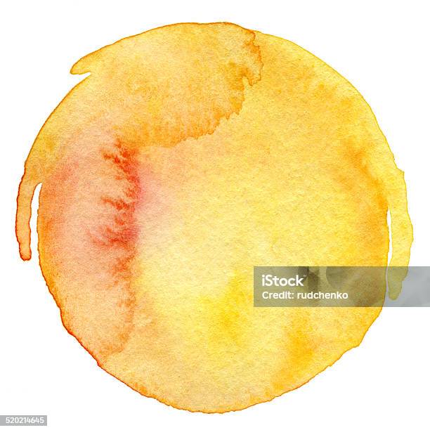 Abstract Circle Watercolor Painted Background Stock Illustration - Download Image Now - Abstract, Art, Art And Craft