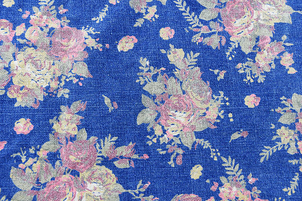 istock vintage style of tapestry flowers fabric jeans pattern backgroun 520216251