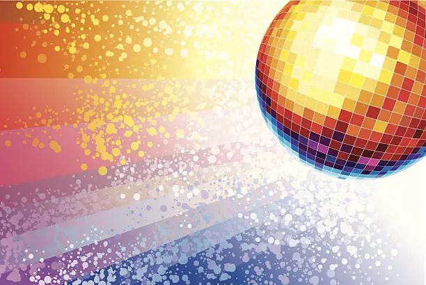 Vector illustration of Disco ball