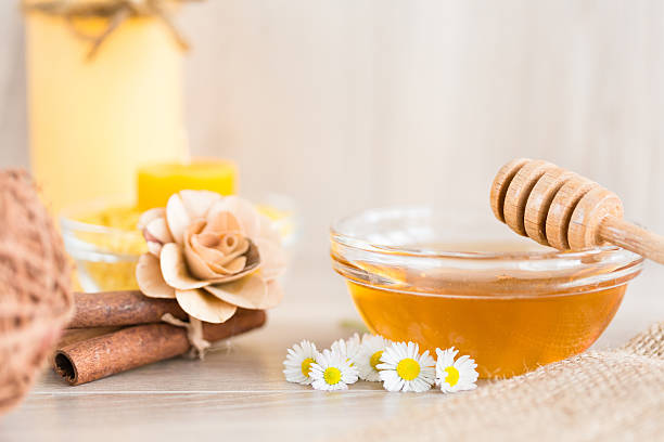 Sweet honey and spa accessories
