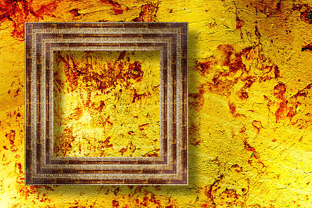 istock The old stone room with frame in Victorian style 520218975