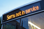 Bus not in service