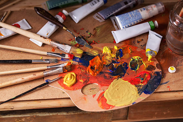 istock Mixing paint color.Art. 520219553