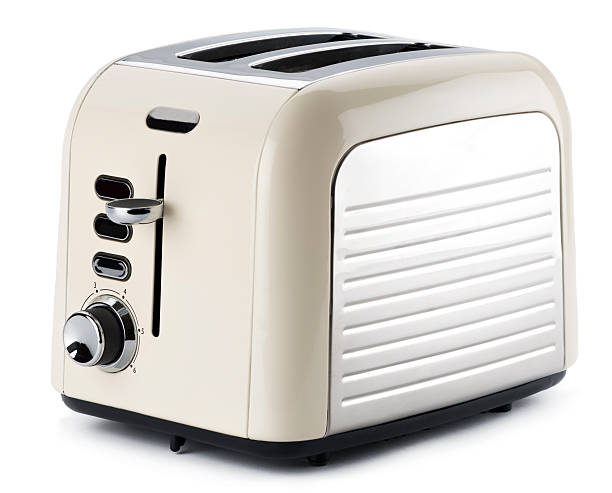 Retro Toaster Old fashioned toaster isolated on white background. toaster stock pictures, royalty-free photos & images