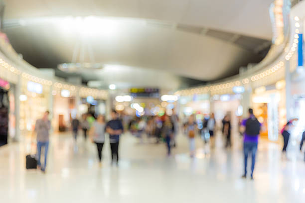istock airport boarding area Blurred background 520224072