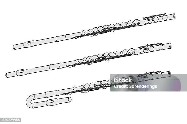 Flutes Stock Photo - Download Image Now - Arts Culture and Entertainment, Cartoon, Collection