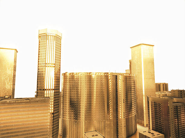 istock golden city.abstract space background.3D Rendering 520227470