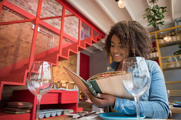 istock Woman eating at a restaurant 520229828