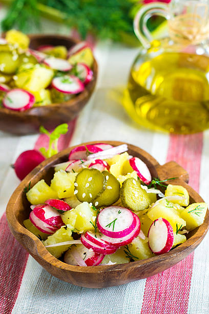 istock Warm potato salad with radish, onions, dill 520231048