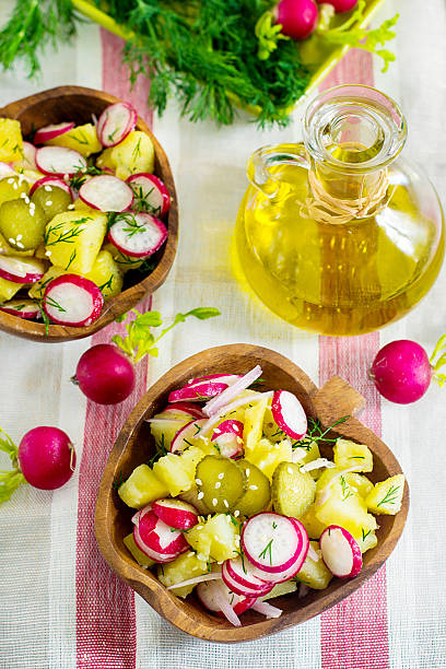 istock Warm potato salad with radish, onions, dill 520231258
