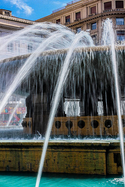 istock Fountain in Piazza de Ferrari in Genoa 520234762