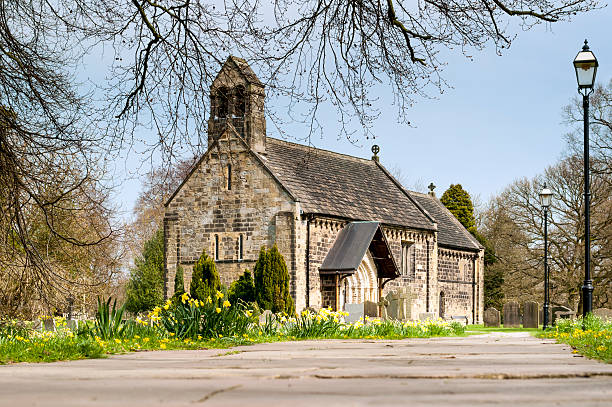 istock Church : English Village Church 520234844